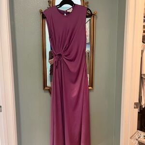 House of Harlow 1960 Pink Asymmetrical Maxi Gown